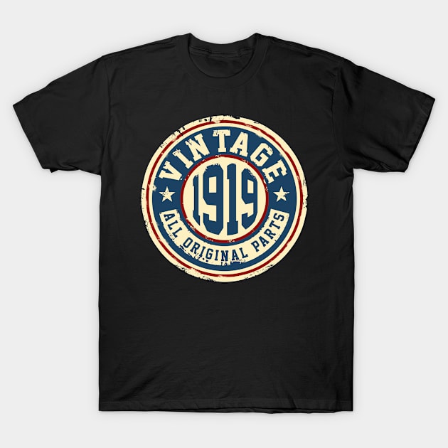 Vintage 1919 All Original Parts T-Shirt by mcgags